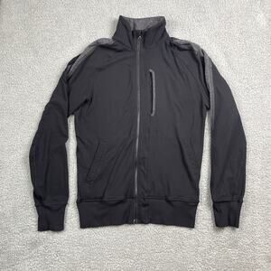 Lululemon Jacket Mens Medium Black Kung Fu II Full Zip Sweatshirt Activewear